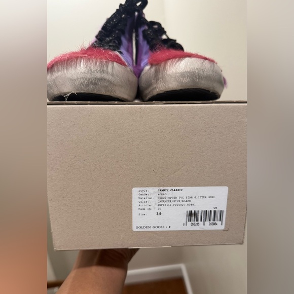 Golden Goose Women’s Limited Edition lilac and pink pony skin Francy sneakers - Picture 6 of 7